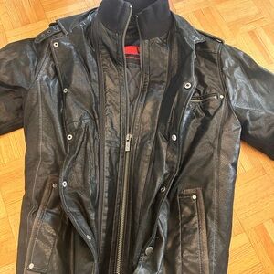 Men's Black leather Jacket
